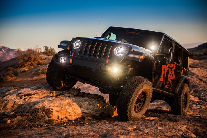 Fox 18-Up Jeep JL / 20-Up Gladiator 2.0 Factory Series Gen2 2.0in. Trvl 10in Ext Front Bump Stop IFP - Bull Strap