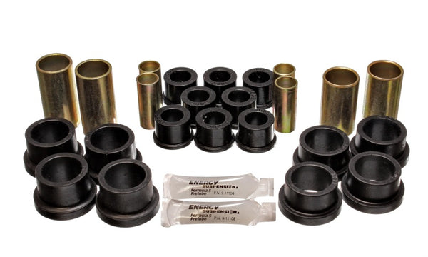 Energy Suspension 70-78 Nissan 240Z/260Z/280Z Black Rear Control Arm Bushing Set - Bull Strap