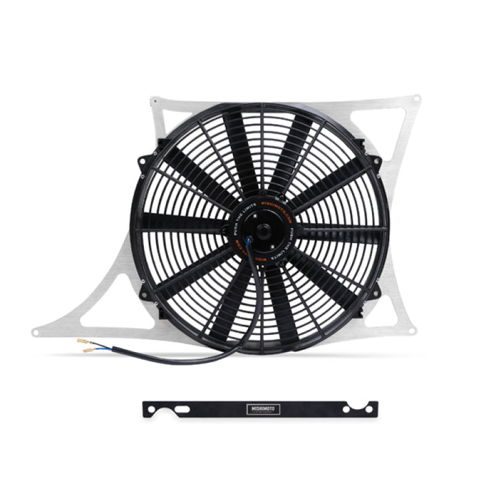 Mishimoto 01-06 BMW M3 E46 3.2L Aluminum Fan Shroud Kit w/o Controller - Bull Strap