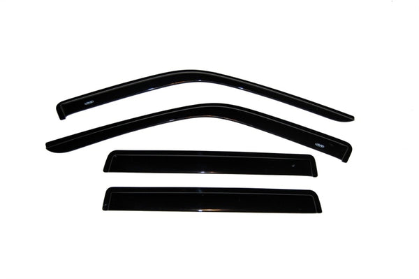 AVS 93-98 Jeep Grand Cherokee Ventvisor Outside Mount Window Deflectors 4pc - Smoke - Bull Strap