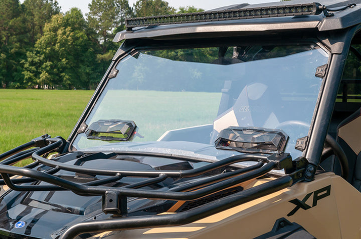 Seizmik 16-23 Polaris General 1000 /4/XP Pro-fit Tool-Less Windshield Vented Poly UV - Bull Strap