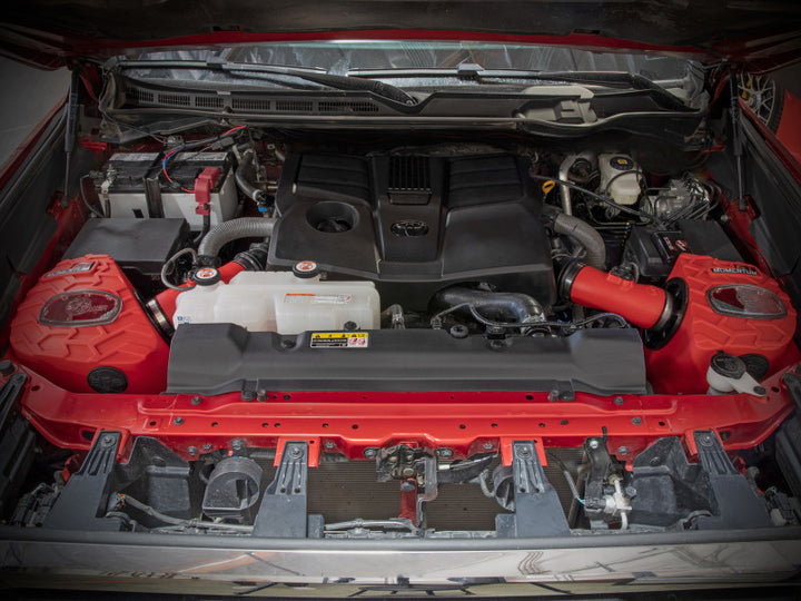 aFe POWER Momentum GT Pro Dry S Intake System 22-23 Toyota Tundra V6-3.4L (tt) Red Edition - Bull Strap
