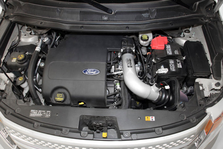 K&N 11 Ford Explorer 3.5L V6 Performance Intake Kit - Bull Strap