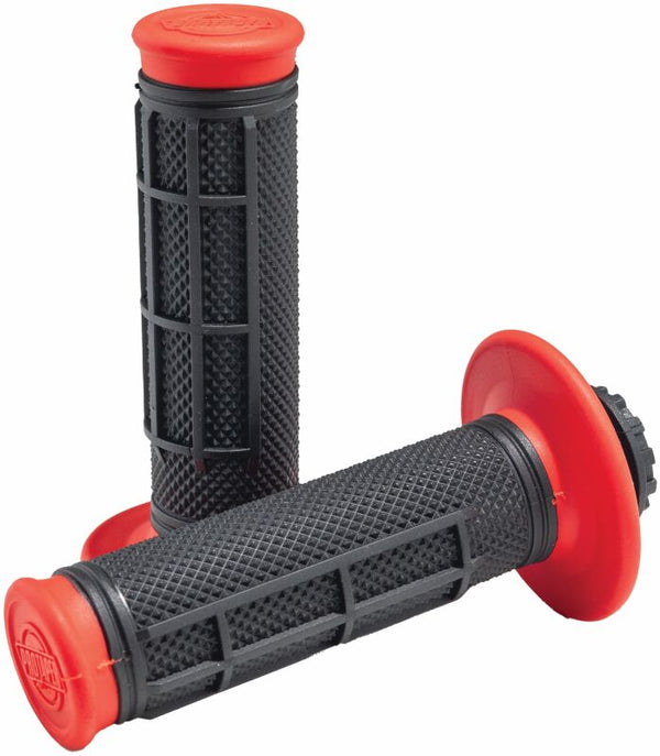 ProTaper Pro Series Clamp On 1/2 Waffle Red/Black - Bull Strap