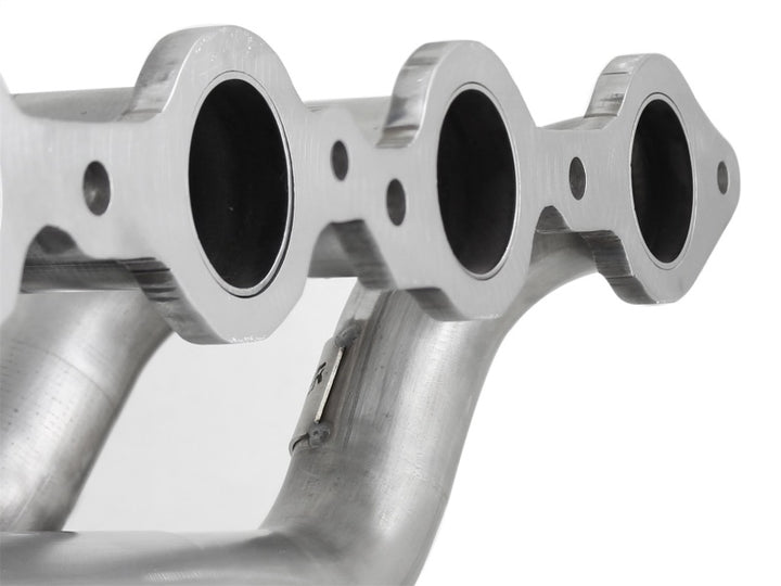 aFe Power Twisted Steel Headers 409 Stainless Steel 02-13 GM Silverado/Sierra 1500 V8 GMT800/GMT900 - Bull Strap