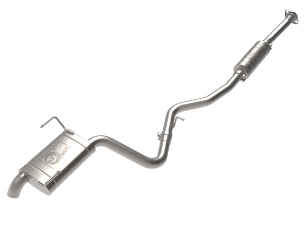 aFe POWER Takeda 2.25 to 2.5in 304SS Cat-Back Exhaust 10-14 Subaru Outback H4-2.5L - Bull Strap