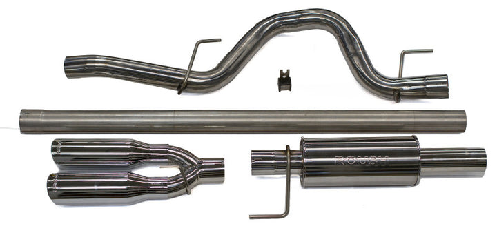 Roush 2011-2014 Ford F-150 3.5L/5.0L/6.2L Side Exit Performance Exhaust System (Incl. SVT Raptor) - Bull Strap