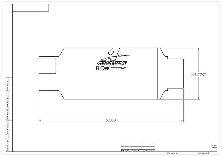 Aeromotive In-Line Filter - (AN-10) 100 Micron SS Element - Bull Strap