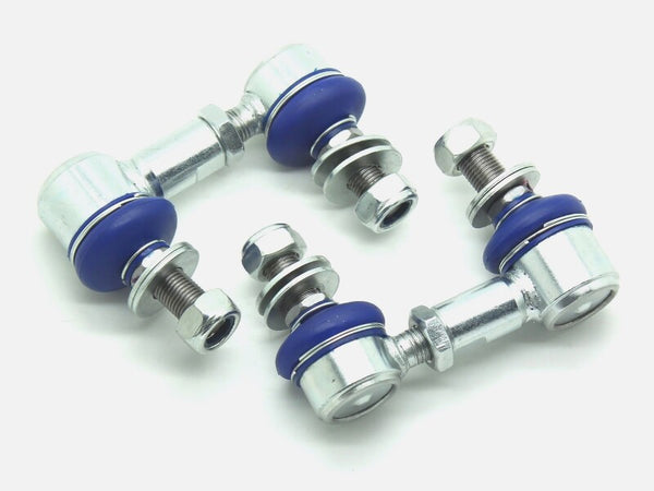 SuperPro 2016 Mazda MX-5 Miata Grand Touring Rear HD Adjustable End Link Set (10mm Studs 75mm-85mm) - Bull Strap