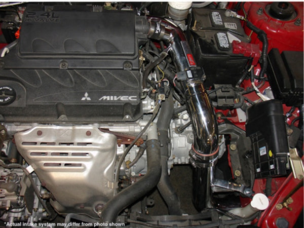 Injen 06-09 Eclipse 2.4L 4 Cyl. (Manual) Black Cold Air Intake - Bull Strap