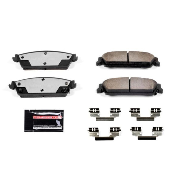 Power Stop 99-00 Cadillac Escalade Rear Z36 Truck & Tow Brake Pads w/Hardware - Bull Strap