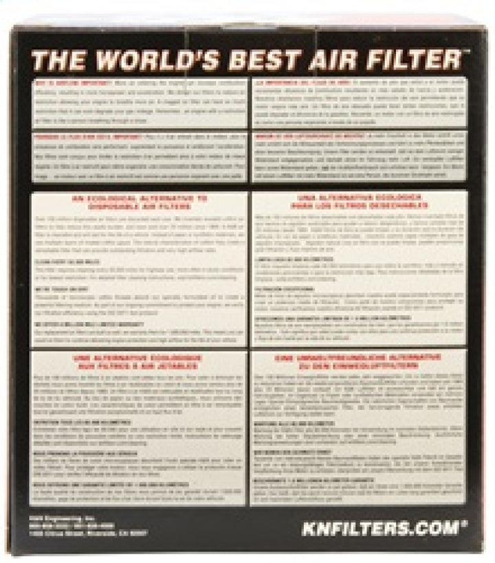 K&N Replacement Air Filter AUDI S6 5.2L, 2006-2010 - Bull Strap