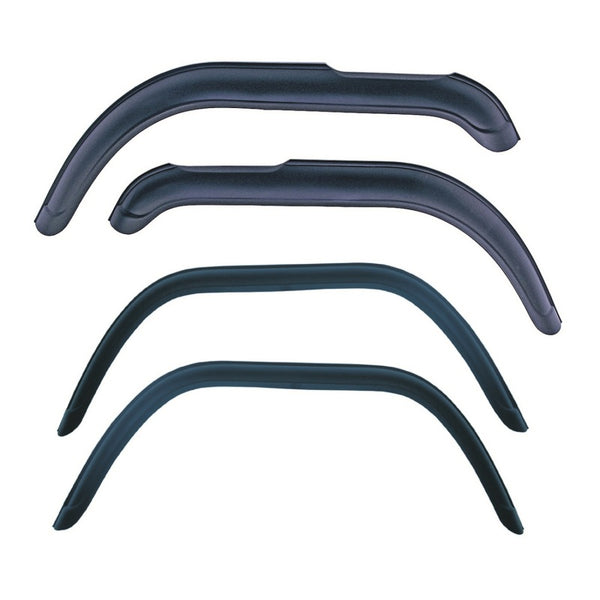 Omix 4-Piece Fender Flare Kit- 81-86 CJ8 (Scrambler) - Bull Strap