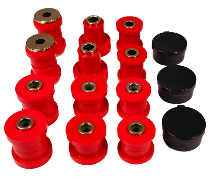 Energy Suspension 01-05 Lexus IS300 Rear Control Arm Bushing Set - Red - Bull Strap