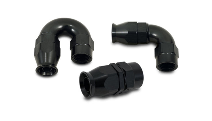 Vibrant 90 Degree High Flow Hose End Fitting for PTFE Lined Hose -16AN - Bull Strap