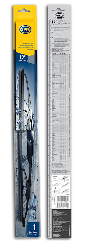 Hella Standard Wiper Blade 19in - Single - Bull Strap