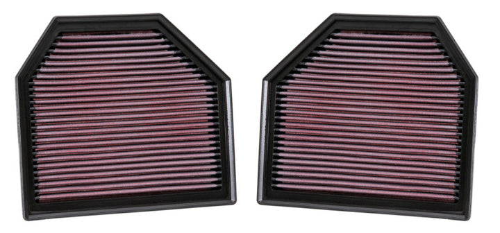 K&N Replacement Air Filter for 11-14 BMW M5/M6 4.4L V8 / 2015 M4/M3 3.0L I6  (2 per box) - Bull Strap
