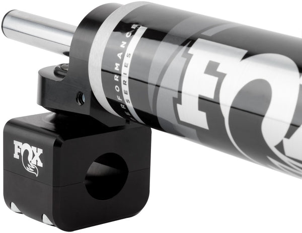 Fox 2017+ Ford Superduty 2.0 Perf Series 8.1in. TS Stabilizer Steering Damper 1-1/8 in Tie Rod - Bull Strap