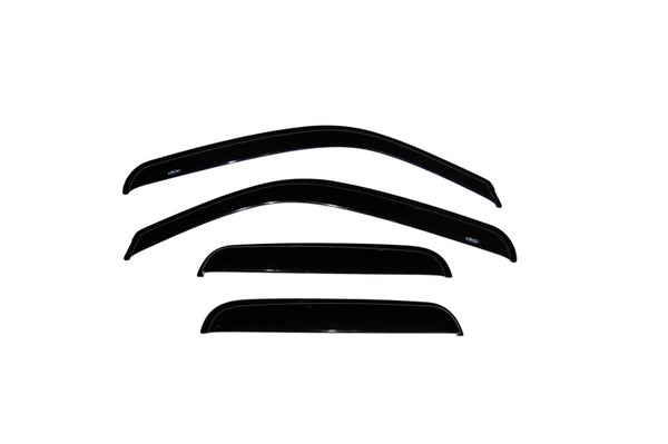 AVS 99-07 Chevy Silverado 1500 Ext. Cab Ventvisor Outside Mount Window Deflectors 4pc - Smoke - Bull Strap