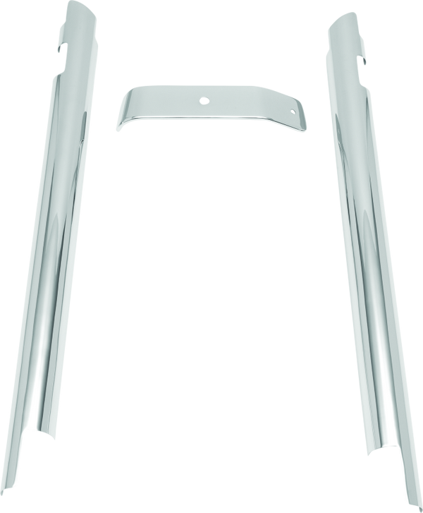 Kuryakyn Downtube Covers 07-17 Softail Chrome - Bull Strap