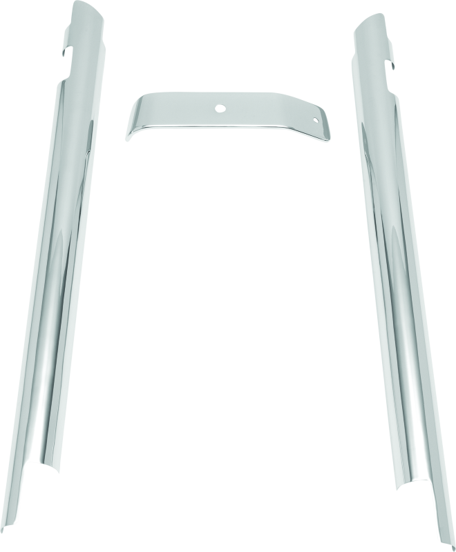 Kuryakyn Downtube Covers 07-17 Softail Chrome - Bull Strap