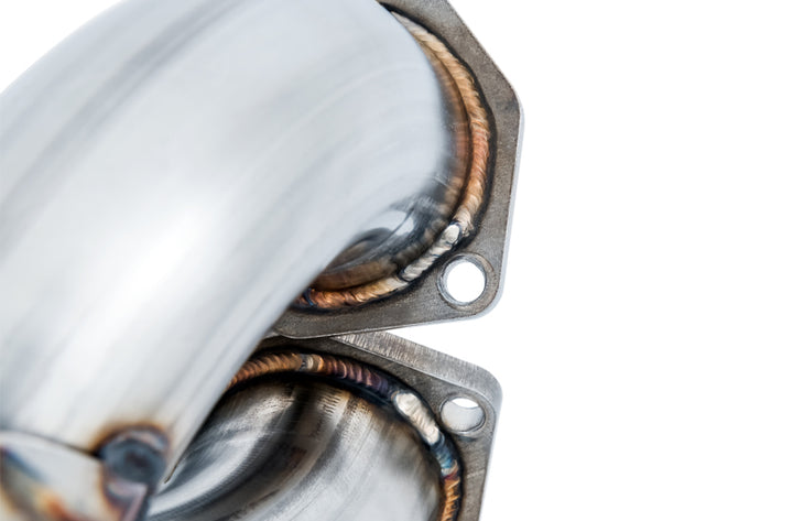 AWE Tuning Audi B9 S5 Sportback Track Edition Exhaust - Non-Resonated (Black 102mm Tips) - Bull Strap
