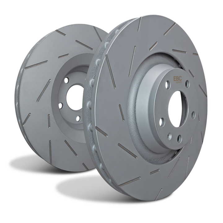 EBC 2021+ Porsche Macan 2.0T (w/350mm Front Rotors) Front USR Slotted Rotors - Bull Strap