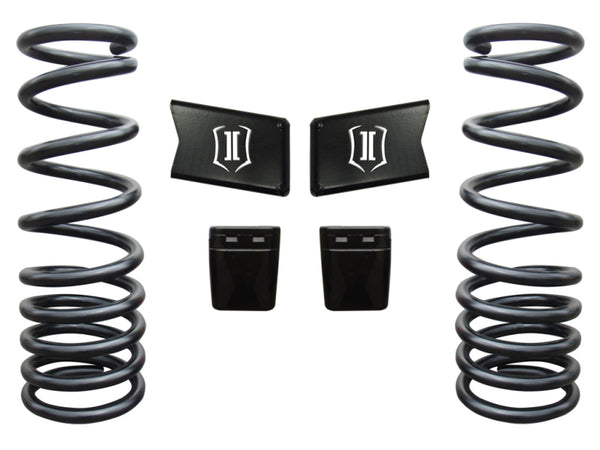 ICON 03-12 Dodge Ram HD 4WD 2.5in Dual Rate Spring Kit - Bull Strap