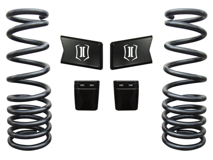 ICON 03-12 Dodge Ram HD 4WD 2.5in Dual Rate Spring Kit - Bull Strap