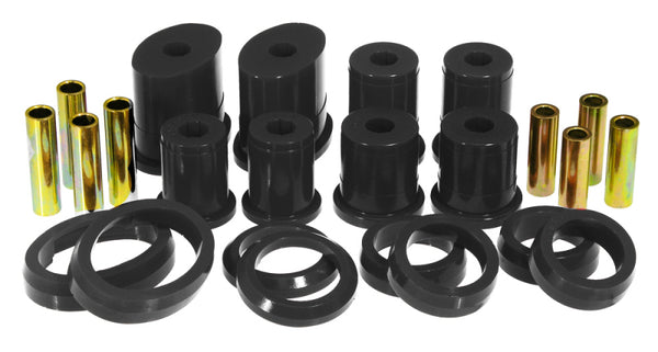 Prothane 99-04 Ford Mustang Rear Lower Oval Control Arm Bushings - Black - Bull Strap