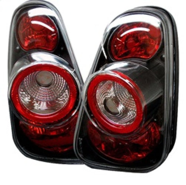 Spyder Mini Cooper 02-06/Cooper Convertibles 05-08 Euro Style Tail Lights Black ALT-YD-MC02-BK - Bull Strap