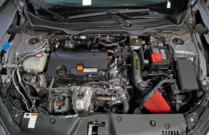 AEM 2016 Honda Civic 2.0L L4 Gunmetal Cold Air Intake (Will Not Fit Type R Models) - Bull Strap