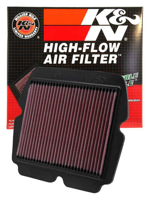 K&N 01-08 Honda GL1800 Gold Wing Replacement Air Filter - Bull Strap