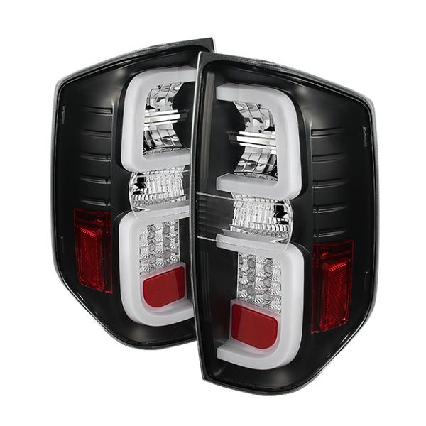 Spyder Toyota Tundra 2014-2016 Light Bar LED Tail Lights Black ALT-YD-TTU14-LED-BK - Bull Strap