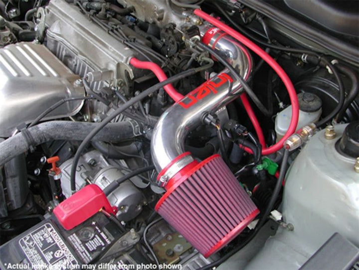 Injen 97-99 Toyota Camry L4 2.2L Black IS Short Ram Cold Air Intake - Bull Strap