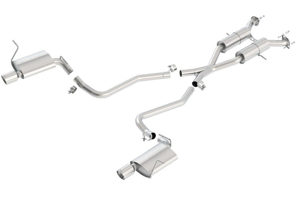 Borla 11-16 Jeep Grand Cherokee Limited/Laredo 5.7L 8cyl 4WD/RWD SS Catback Exhaust - Bull Strap