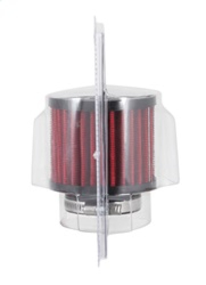 K&N 1.75 inch Vent 3 inch D 2.5 inch H Air Filter - Rubber Top - Bull Strap