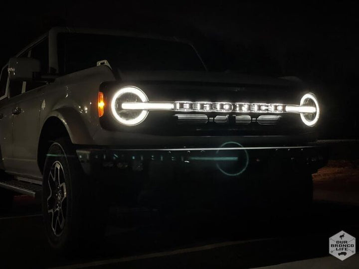 ORACLE Lighting Universal Illuminated LED Letter Badges - Matte Blk Surface Finish - N - Bull Strap