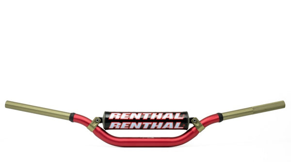 Renthal RC/ 04+ Honda CRF/ 06+ Kawasaki KX/ KXF Twinwall Pad - Red - Bull Strap