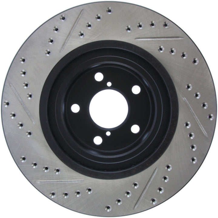 StopTech Slotted & Drilled Sport Brake Rotor - Bull Strap