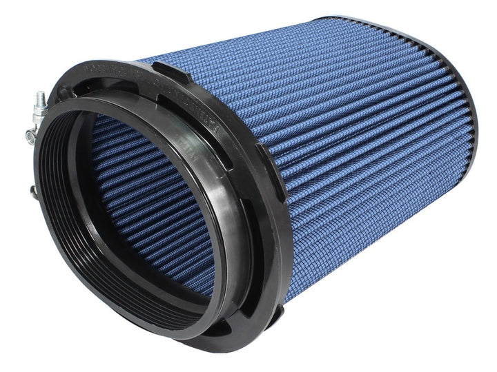 aFe MagnumFLOW Air Filter Pro 5 R 6.75inX4.75in F x 8.25inX6.25in B (INV) x 7.25X5in T (INV) x 9in - Bull Strap