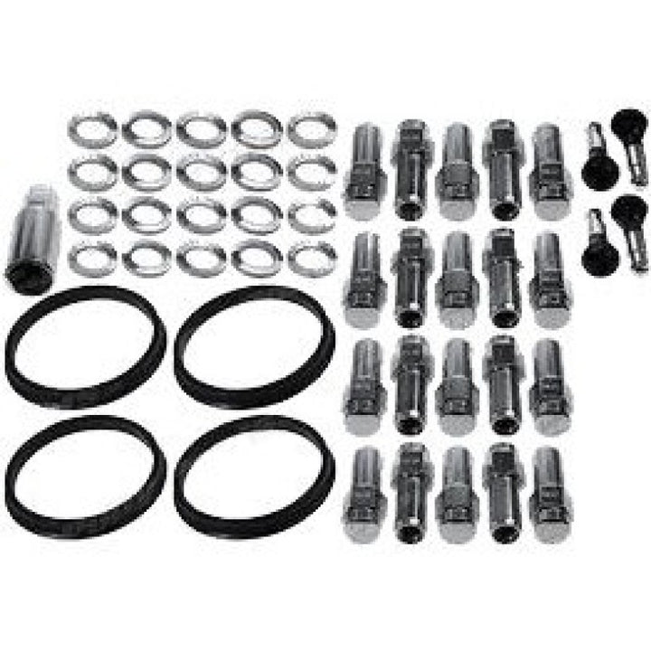 Race Star 12mmx1.5 GM Open End Deluxe Lug Kit - 20 PK - Bull Strap