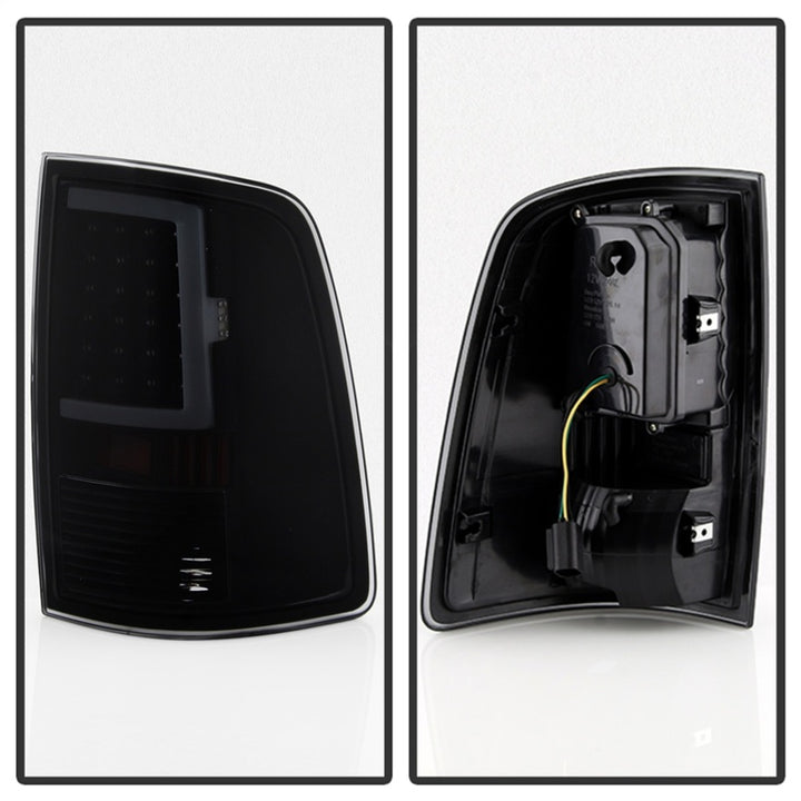 xTune 13-18 Dodge Ram 1500 (LED Model Only) LED Tail Lights - Blk Smk (ALT-ON-DRAM13V2-LBLED-BSM) - Bull Strap