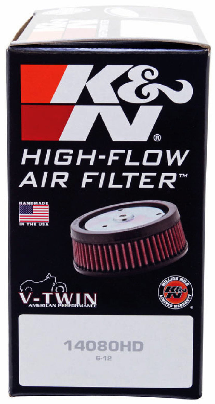 K&N Custom Air Filter Round 5-3/8in OD x 4in ID x 2in H - Bull Strap