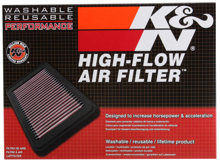 K&N 17-18 Hyundai Santa Fe Sport L4-2.4L F/I Drop In Air Filter - Bull Strap