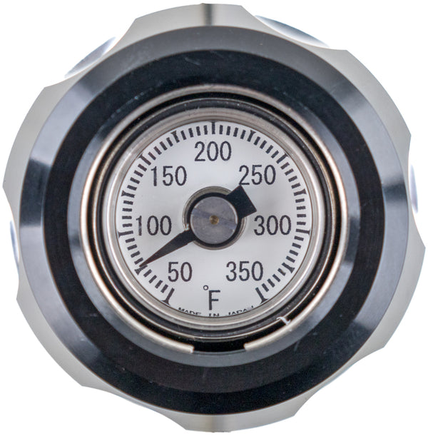 Bikers Choice 17-Up Touring Black Oil Temperature Dipstick - Bull Strap