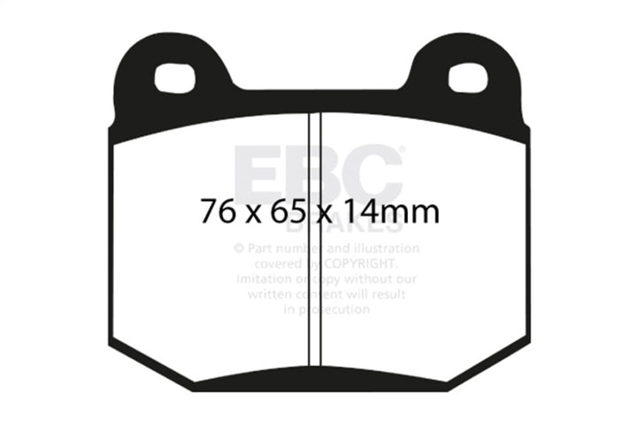 EBC 99-03 Mitsubishi Lancer Evolution 2.0 Turbo Redstuff Rear Brake Pads - Bull Strap
