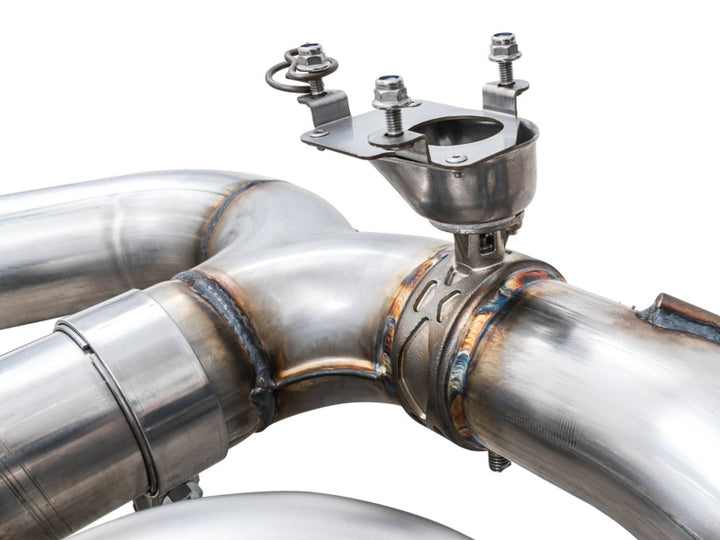 AWE SwitchPath Catback Exhaust for BMW G8X M3/M4 - Diamond Black Tips - Bull Strap