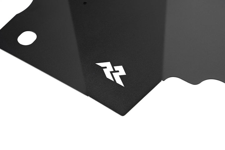 Rugged Ridge Inner Fender Liners Frnt Aluminum Black 18-20 Jeep Wrangler JL - Bull Strap