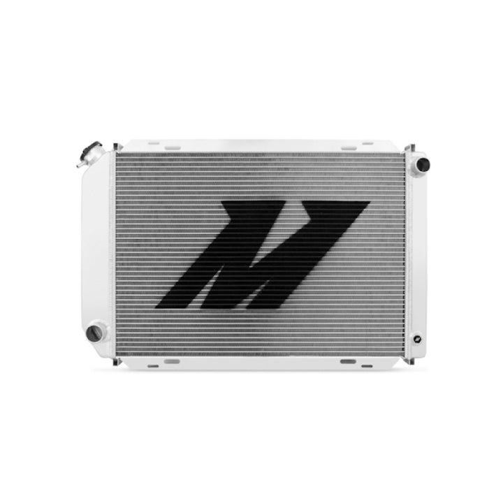 Mishimoto 79-93 Ford Mustang Manual Aluminum Radiator - Bull Strap